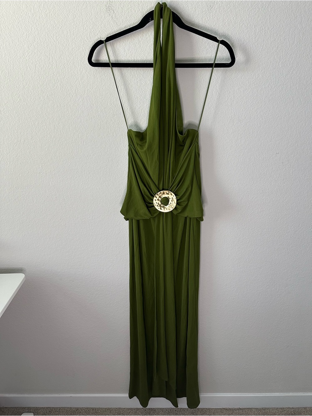 CULT GAIA Chi Maxi Dress Gown in Deep Pasture Green SZ L - Picture 2 of 9